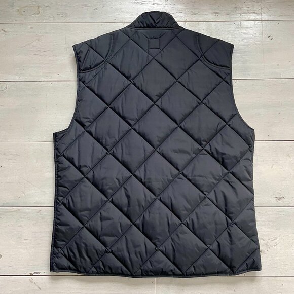 Gap Men's Black Quilted Snap & Zipper Front Vest Size XXL Layer Grandpacore - Picture 10 of 11